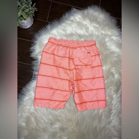 Hurley orange/black/white swimtrunks sz 10/12 - Picture 3 of 3